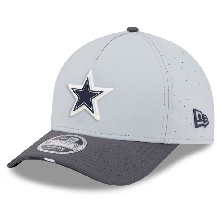 Dallas Cowboys New Era 2025 NFL Training Camp 9FORTY M-Crown Adjustable Hat - Gray/Graphite