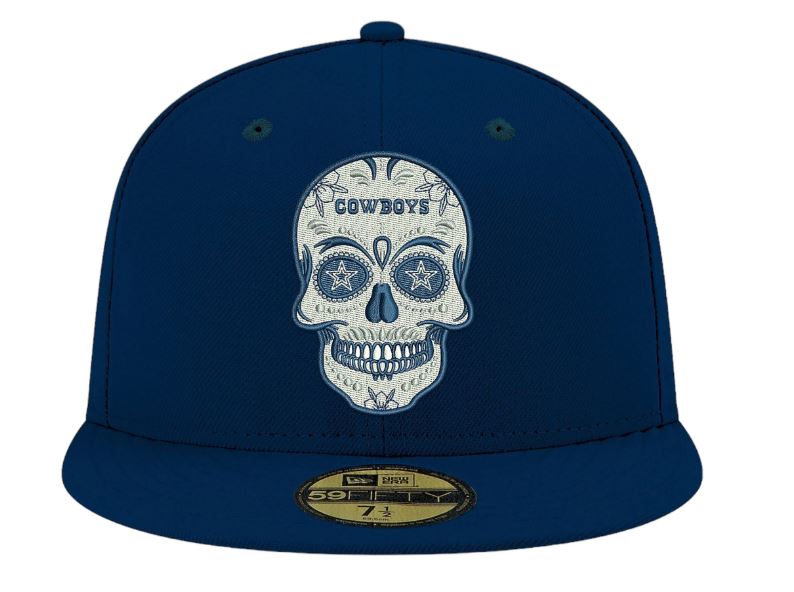 Dallas Cowboys Skull Fitted Hat