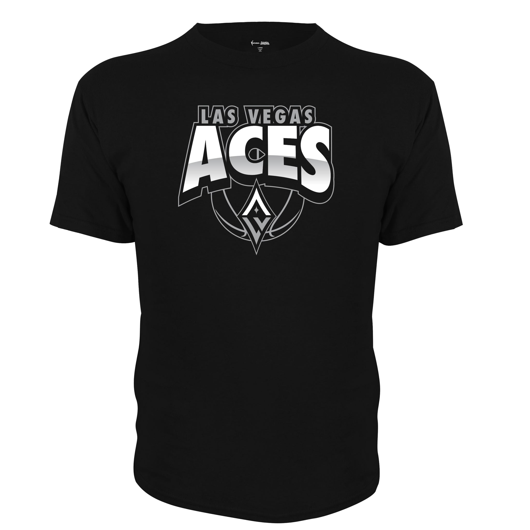 Las Vegas Aces Youth Large Logo Black T-Shirt