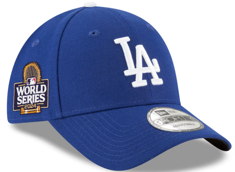 Los Angeles Dodgers New Era 2024 World Series Side Patch 9FORTY Adjustable Hat - Royal