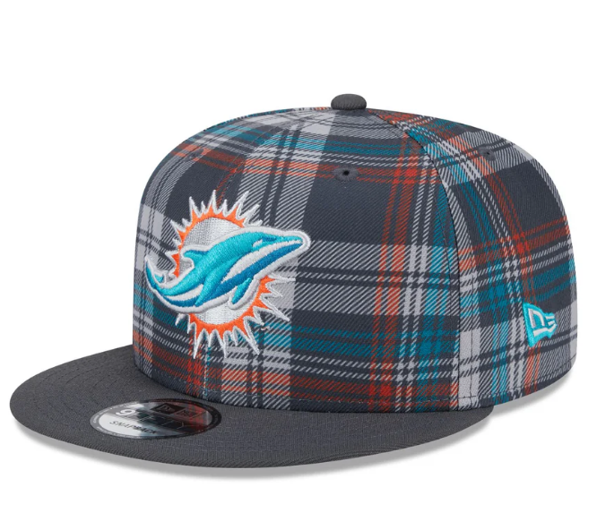 Miami Dolphins 2024 Sideline Statement Gray 9FIFTY Snapback Hat