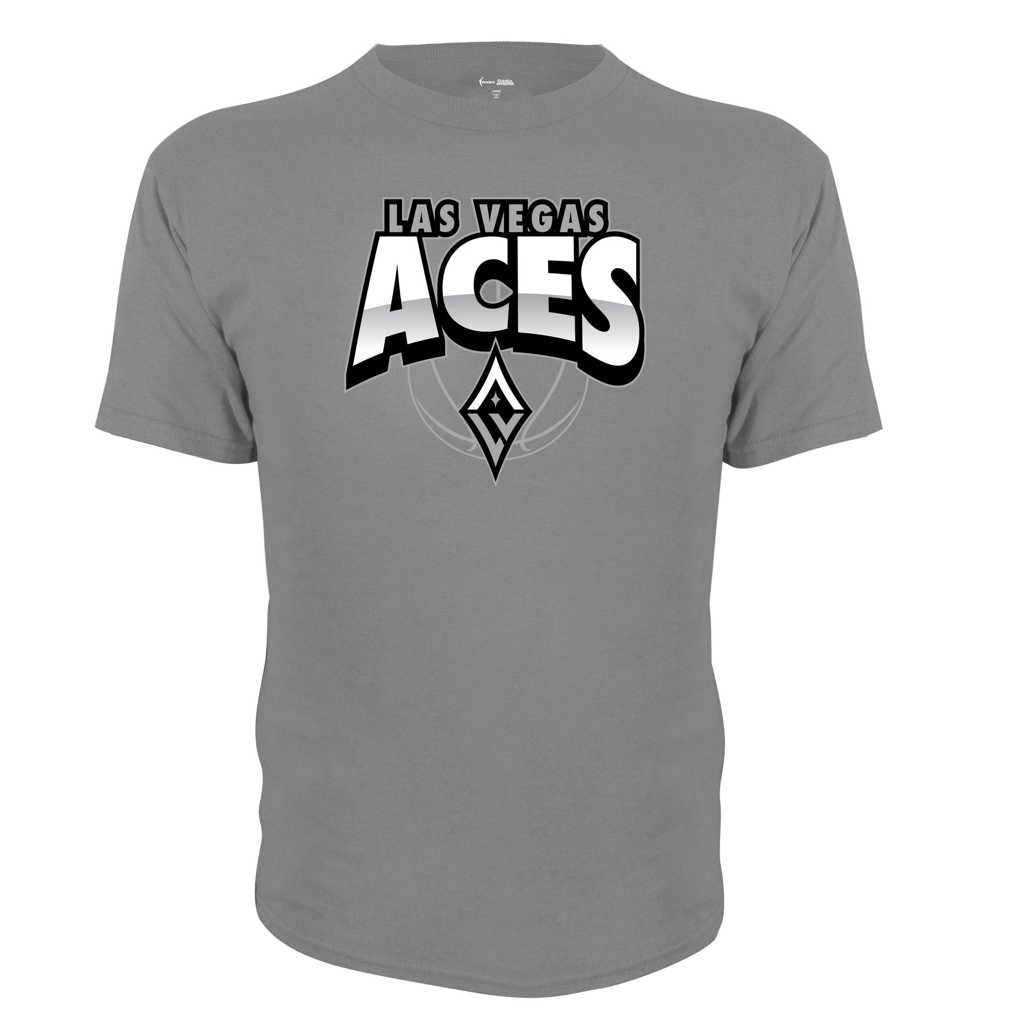 Las Vegas Aces Youth Large Logo Charcoal T-Shirt
