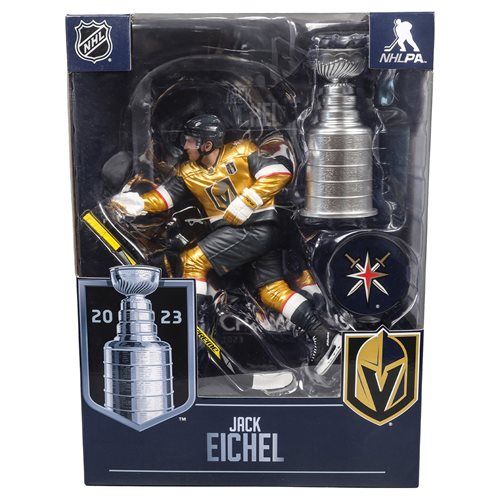 Vegas Golden Knights Jack Eichel Stanley Cup Champion 7-Inch Scale Posed Figure