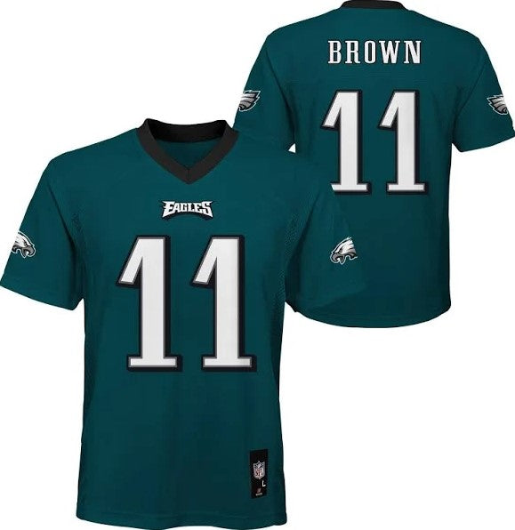 Philadelphia Eagles A.J. Brown Youth Mid-Tier Jersey - Green