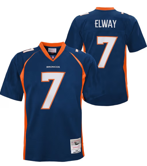 John Elway Denver Broncos Mitchell & Ness Youth 1998 Legacy Retired Player Jersey - Navy