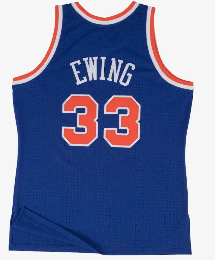 New York Knicks Patrick Ewing Youth Mitchell & Ness 1991-92 Hardwood Classics Swingman Jersey - Blue