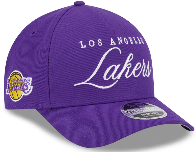 Los Angeles Lakers NBA 2025 Draft Men's New Era 9FORTY M-Crown Adjustable A-Frame Hat - Purple ***
