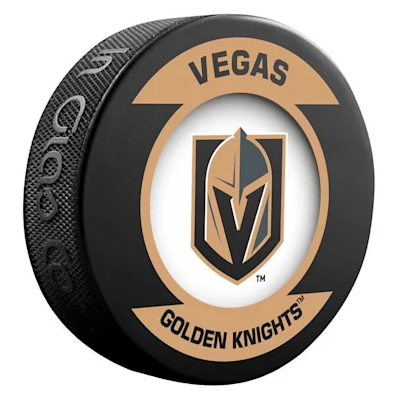 Vegas Golden Knights NHL Retro Inglasco Souvenir Hockey Puck