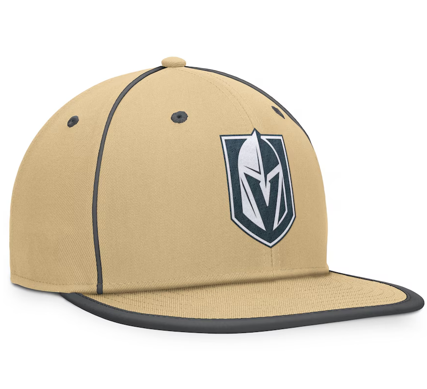 Vegas Golden Knights Fanatics Heritage Ice Time Fitted Hat - Gold