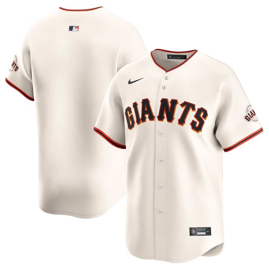 Men's San Francisco Giants Nike Cream Home Limited Jersey ***