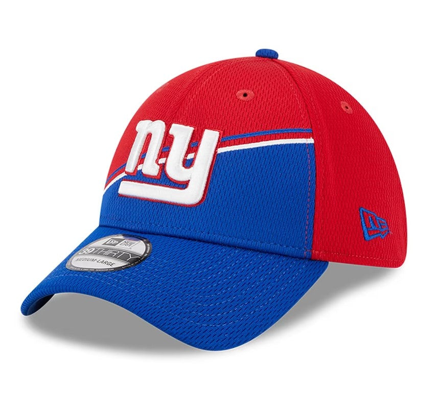New York Giants 2023 Sideline 39THIRTY Flex Hat - Red/Royal