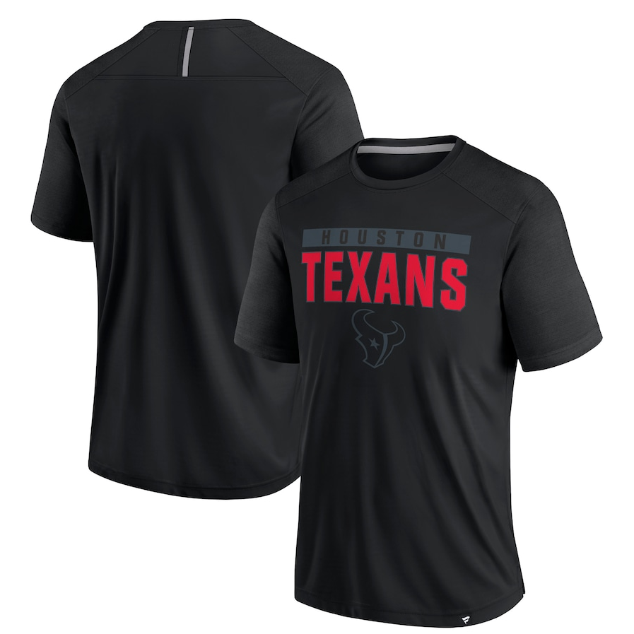 Houston Texans Fanatics Defender Blackout T-Shirt - Black