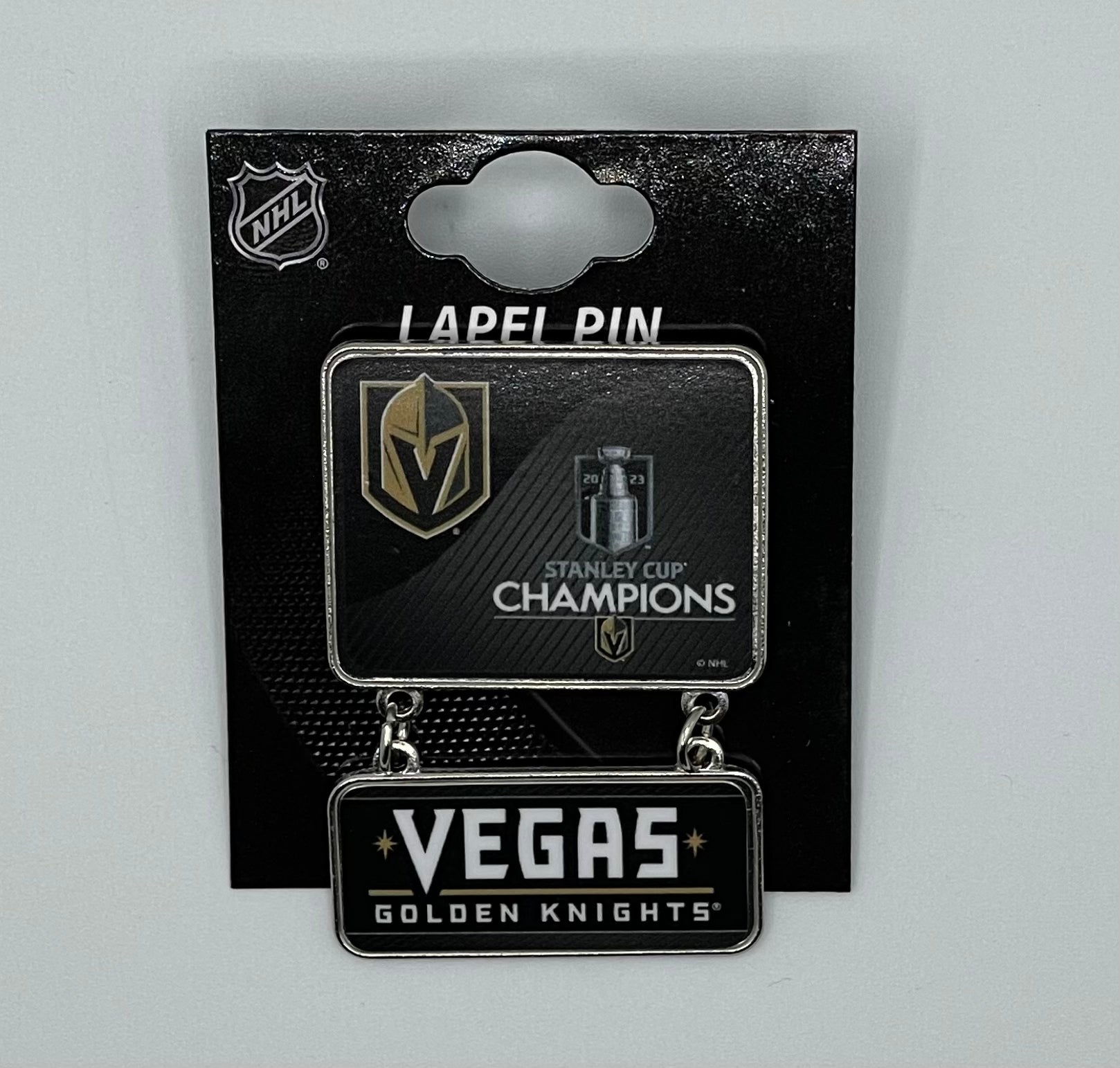 VEGAS GOLDEN KNIGHTS 2023 STANLEY CUP CHAMPIONS PIN DANGLE