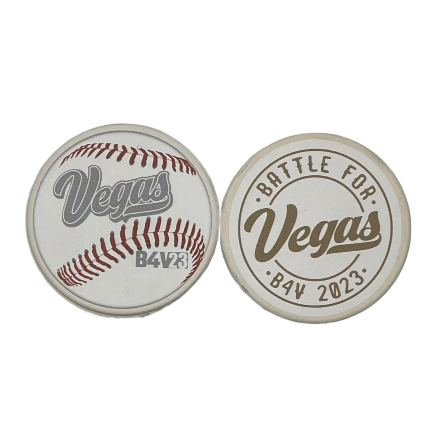 Battle for Vegas Two Sided Ball Script Puck ***