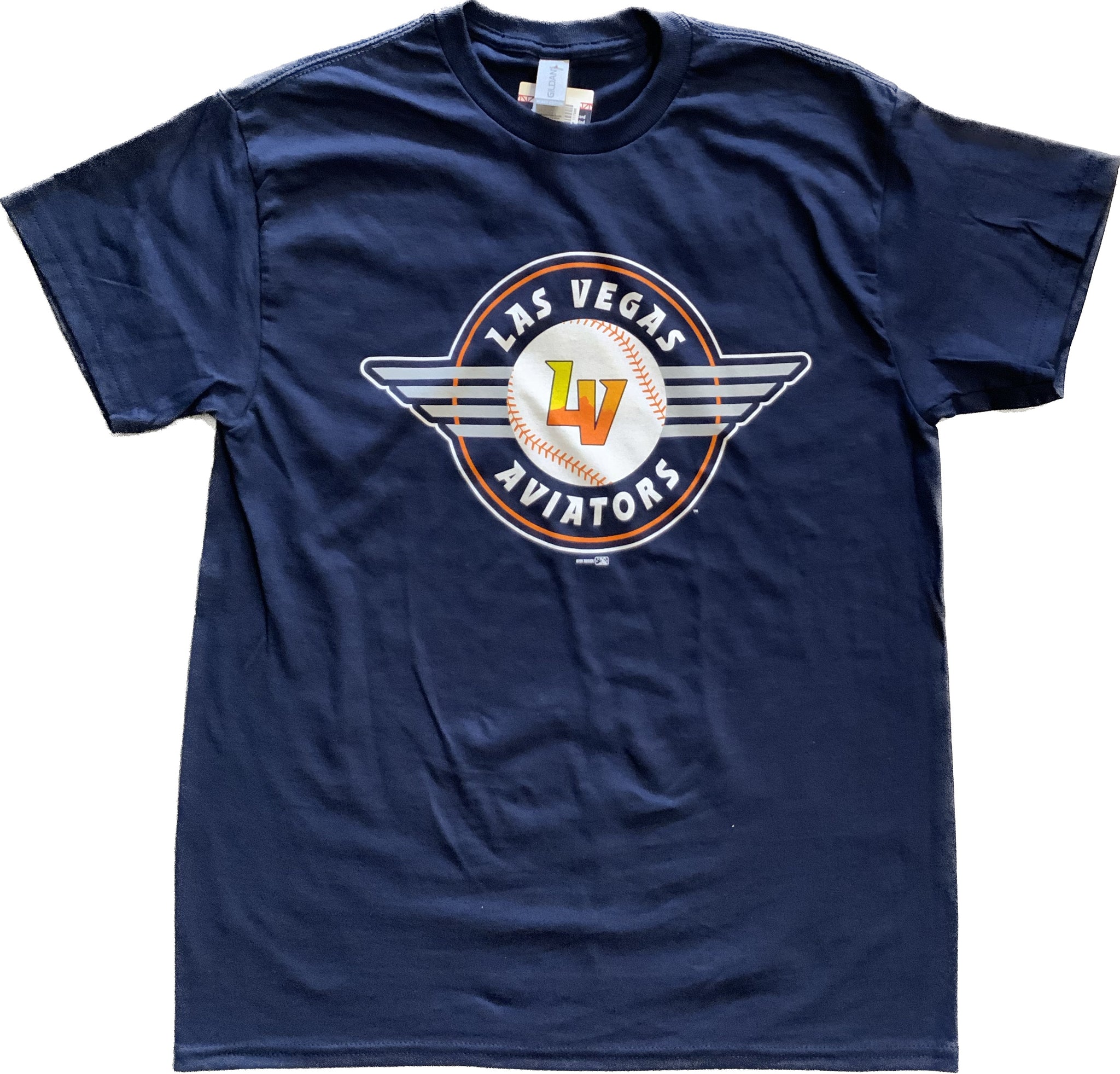 Las Vegas Aviators Navy Primary Logo T-Shirt
