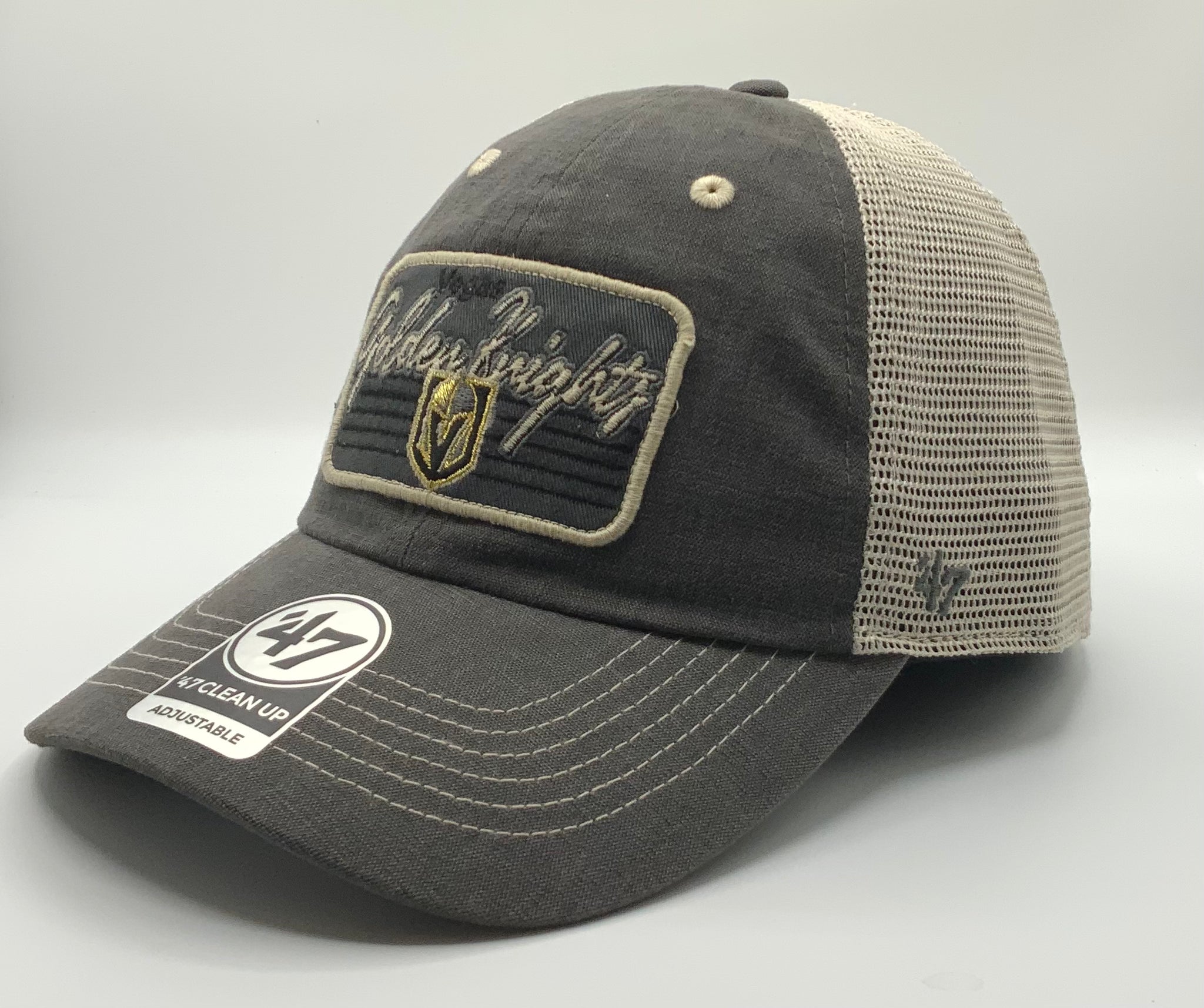 Vegas Golden Knights '47 Clean Up Denim Patch Trucker Snapback Hat