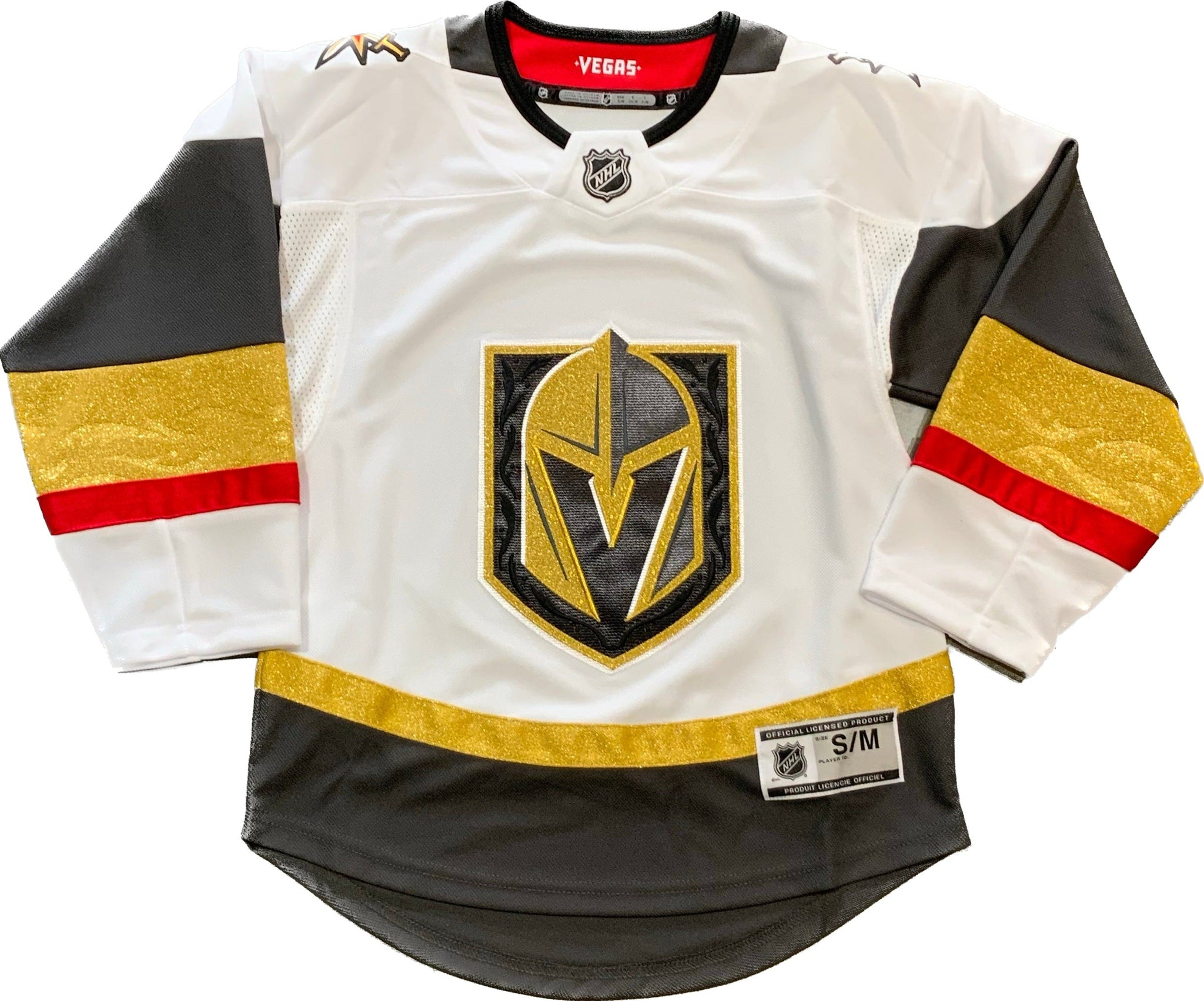 Vegas Golden Knights White Premier Youth Jersey - Away 4/7