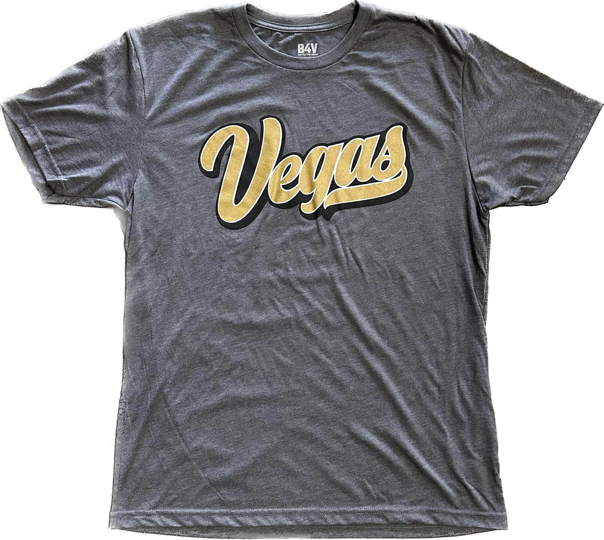 Battle For Vegas (B4V) Official Script T-Shirt - Gold***