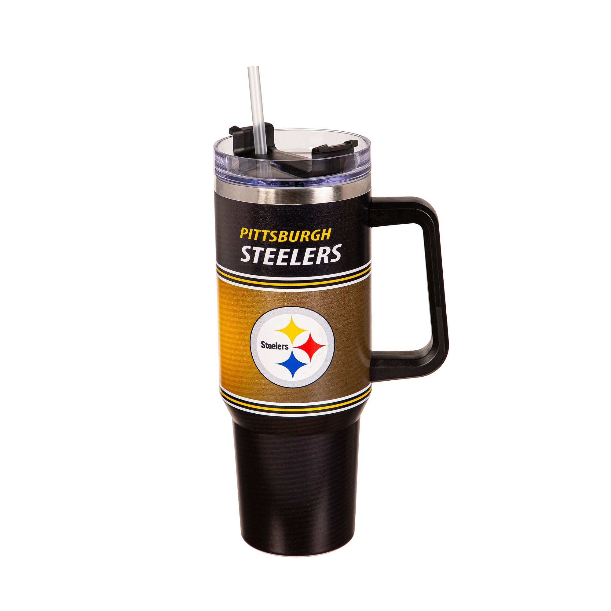 Pittsburgh Steelers Stainless Steel Canyon Cup With Straw