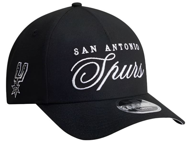 San Antonio Spurs NBA 2025 Draft Men's New Era 9FORTY M-Crown Adjustable A-Frame Hat - Black ***