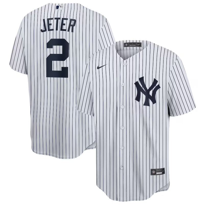 New York Yankees Jeter Youth Jersey - White