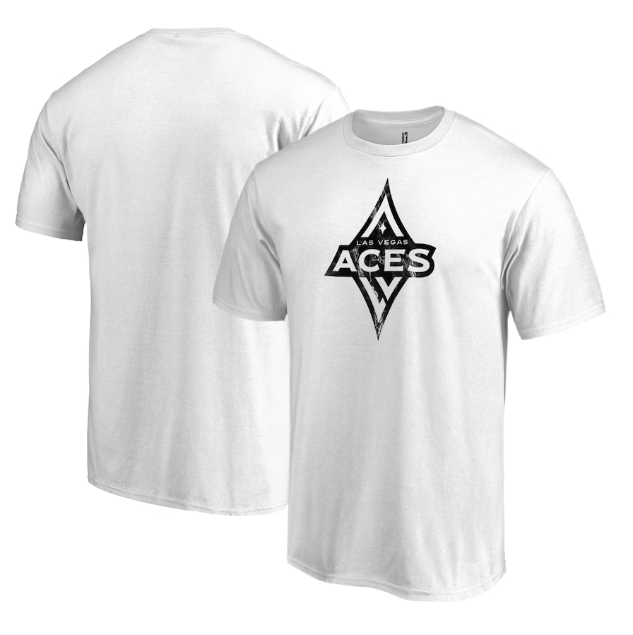 Las Vegas Aces Men's Fanatics Marble T-Shirt - White