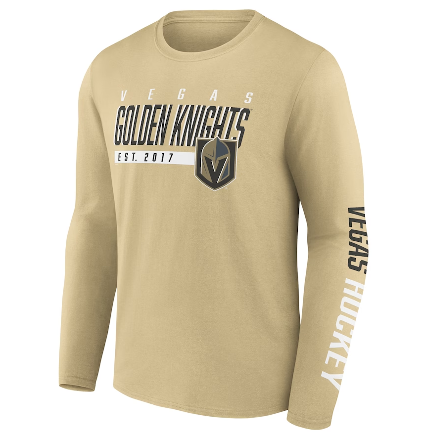 Vegas Golden Knights Bottle Rocket  Long Sleeve T-Shirt  - Gold