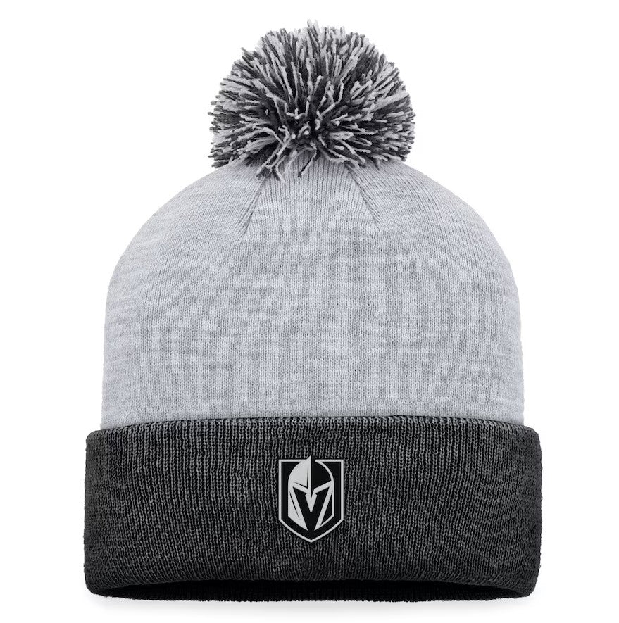 Vegas Golden Knights Women's Cuffed Knit Hat with Pom - Gray