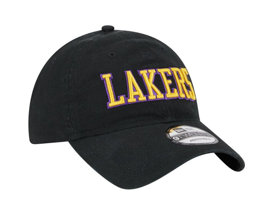 Los Angeles Lakers 2023 City Edition 9Twenty Adjustable Slouch Hat - Black