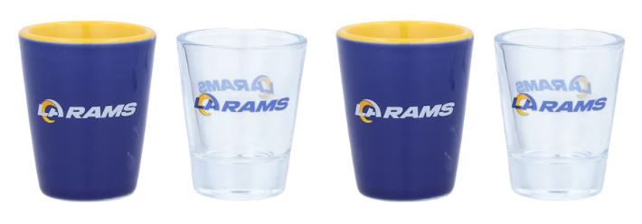 Los Angeles Rams Four-Pack Shot Glass Set