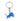 Detroit Lions Logo Keychain - Blue