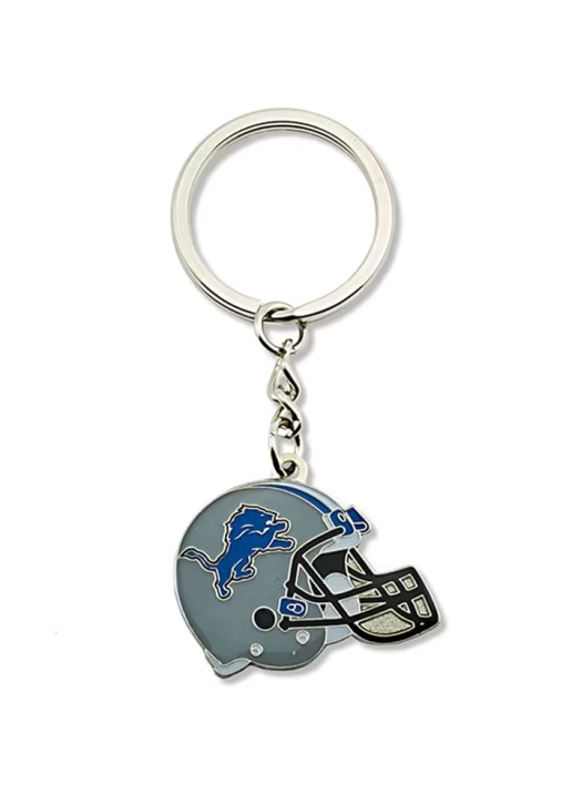 Detroit Lions Helmet Keychain