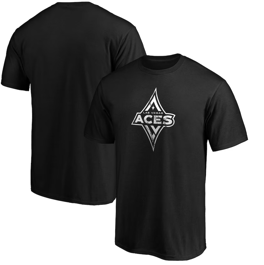 Las Vegas Aces Men's Fanatics Marble T-Shirt - Black