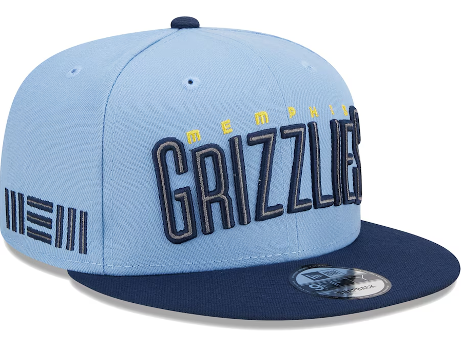 Memphis Grizzlies Light Blue/Navy Jersey Hook Statement Edition 9FIFTY Snapback Hat