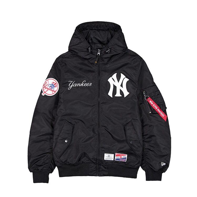 New York Yankees x Alpha x New Era L-2B Bomber Zip-up Jacket - Black