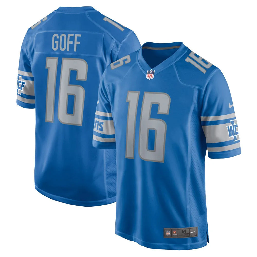 Detroit Lions Jared Goff Men's Player Game Jersey - Blue