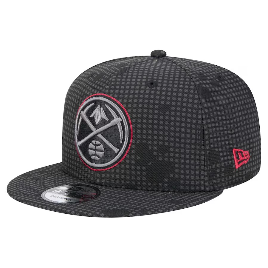 Denver Nuggets New Era Midnight Ink Pop Outline 9FIFTY Snapback Hat - Black