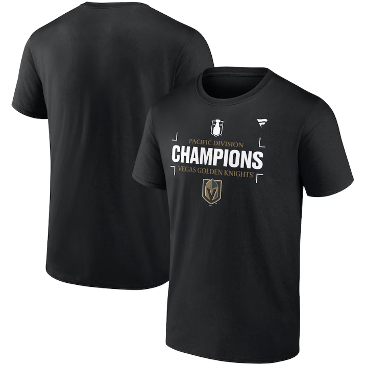 Vegas Golden Knights Fanatics 2025 Pacific Division Champions T-Shirt - Black ***