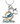 Dolphins Word Mark Logo Keychain