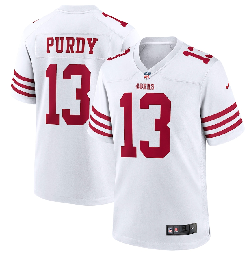 San Francisco 49ers Brock Purdy  Nike Game Player Jersey - White ***