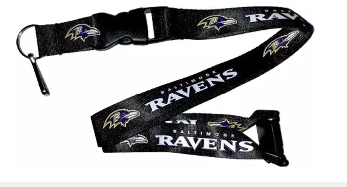 Baltimore Ravens Team Black Lanyard