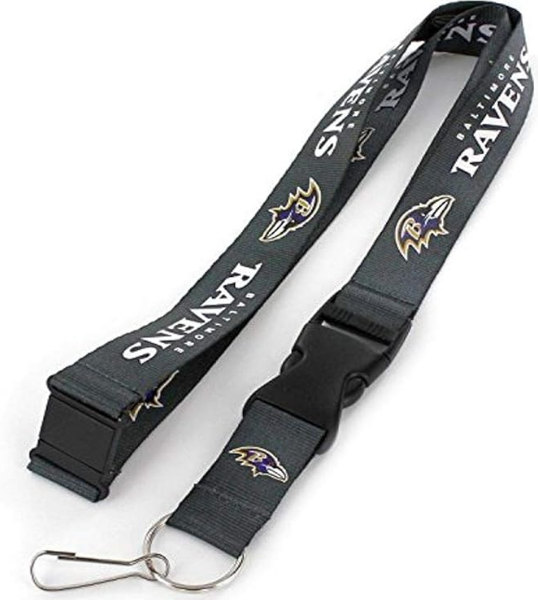 Baltimore Ravens Team Charcoal Lanyard