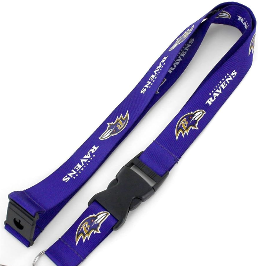 Baltimore Ravens Team Purple Lanyard