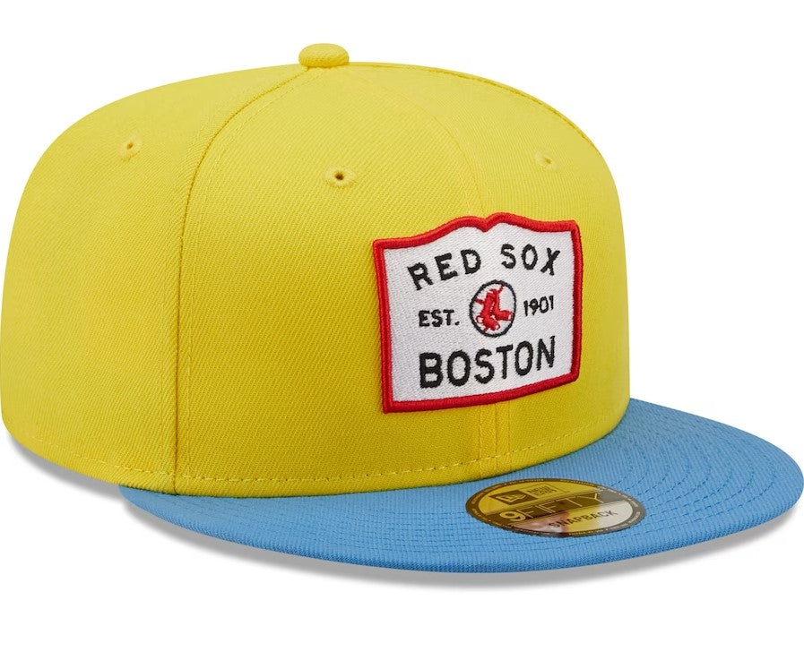 Boston Red Sox Yellow/Light Blue City Connect Two-Tone 59FIFTY Snapbac –  Sports Town USA