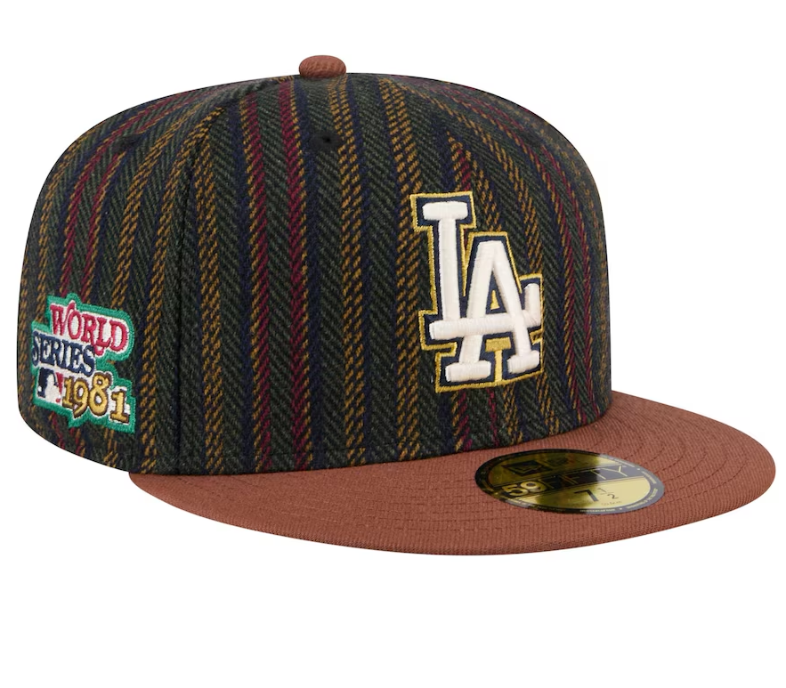 Los Angeles Dodgers New Era Vintage Herringbone 59FIFTY Fitted Hat