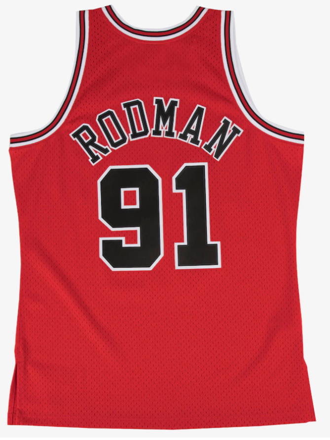 Chicago Bulls Dennis Rodman Youth 1997/98 Hardwood Classics Swingman Player Jersey - Red