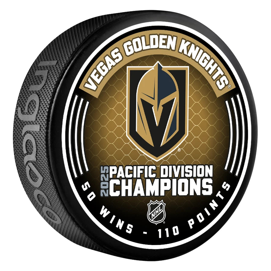 Vegas Golden Knights 2025 NHL Pacific Division Champions Collectible Puck ***