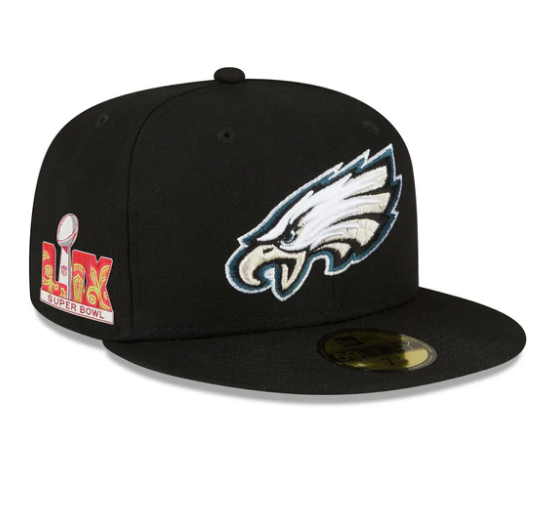 Philadelphia Eagles  Super Bowl LIX Participation Side Patch 59FIFTY Fitted