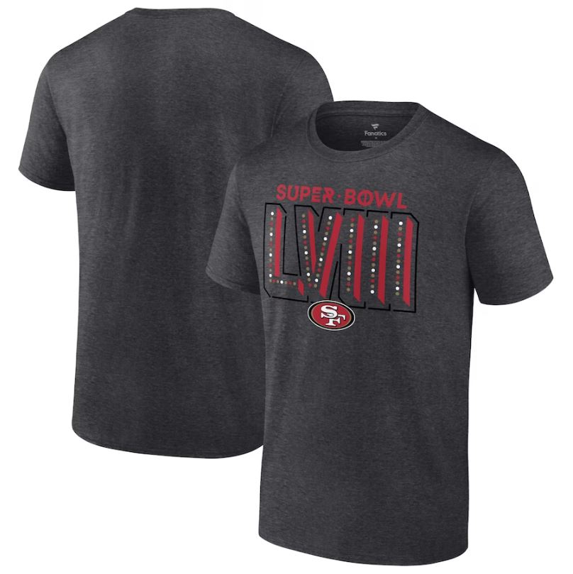 Youth San Francisco 49ers Super Bowl LVIII Local Team T-Shirt - Heather Charcoal
