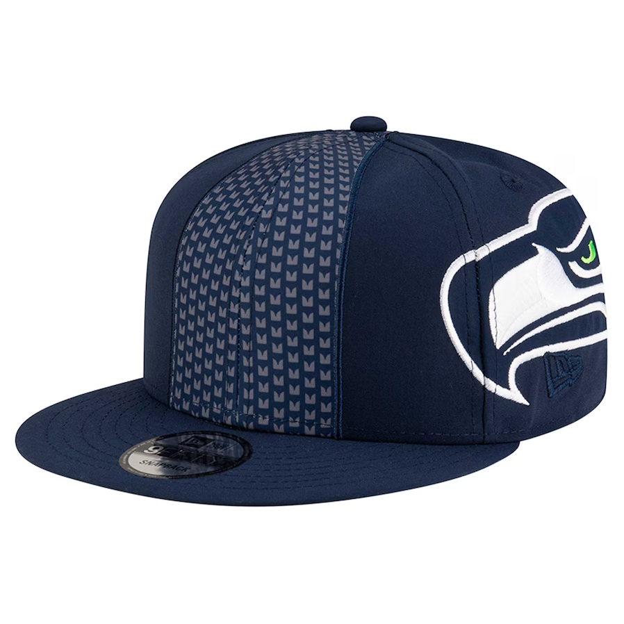 Seattle Seahawks New Era Helmet 9FIFTY Snapback Hat - Navy